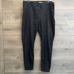 Black Daisy Skinny Knit Jeggings Womens Plus Size 3X